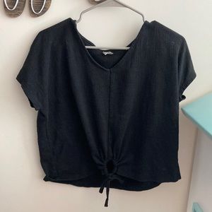 Black Top that ties in the front